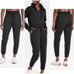 NWOT All In Motion Fleece High Rise Jogger Sweatpants, Women, S, Black